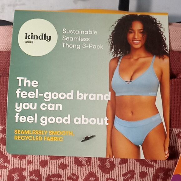 Womens Kindly Yours Seamless Thong Panties Underwear 3-Pack - Picture 2 of 6